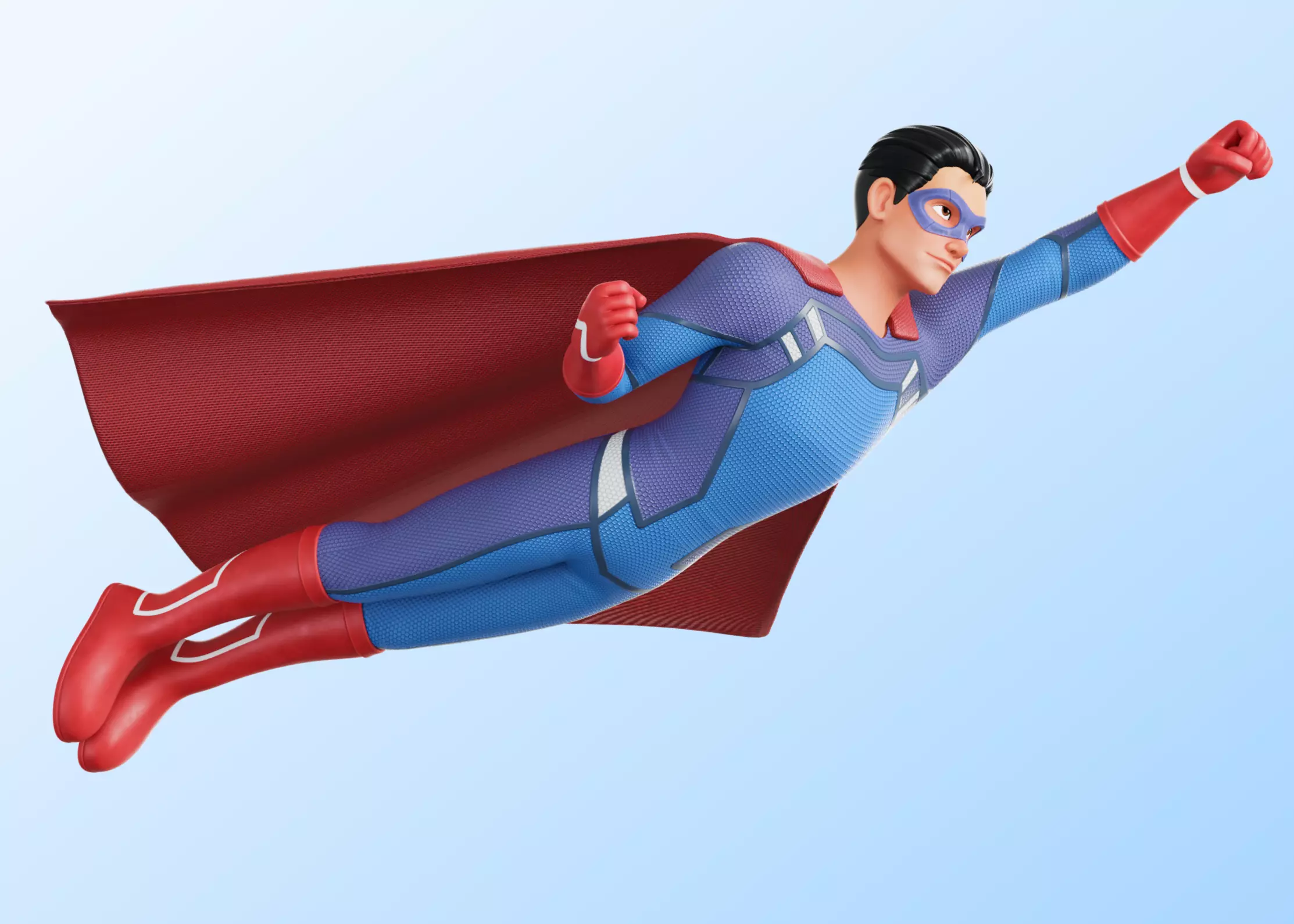 Cartoon Superhero Man